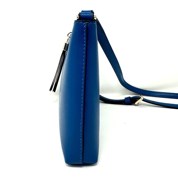 Kate Spade Sadie Crossbody Purse Sapphire Ice Blue Leather KE594 - Picture 3 of 7